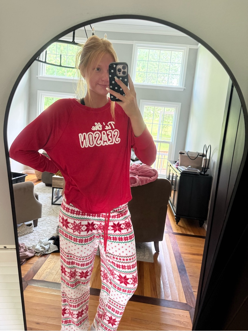 Red 'Tis the Season' Holiday Pajama Set
